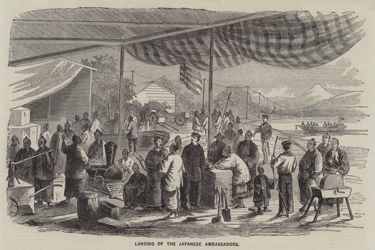 Landing of the Japanese Ambassadors by English School