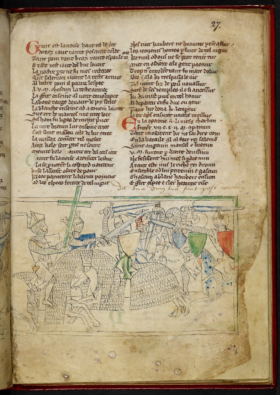 A Battle Between Mounted Knights, from 