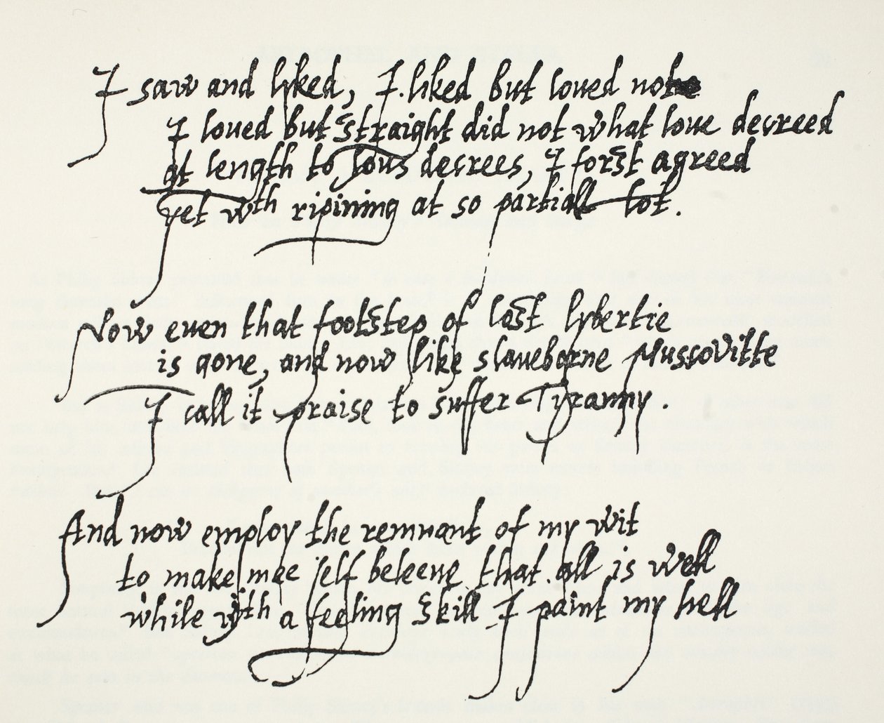 Last ten lines of Sir Philip Sidney