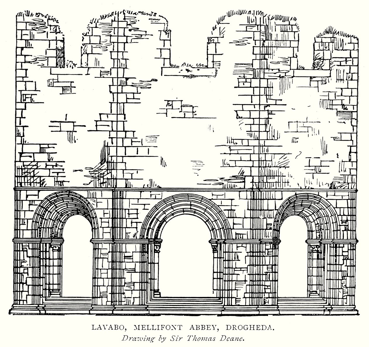 Lavabo, Mellifont Abbey, Drogheda by English School