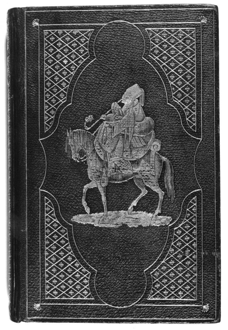 Leather cover for Eothen; or, Traces of Travel Brought Home from the East by Alexander William Kinglake published 1844 by English School