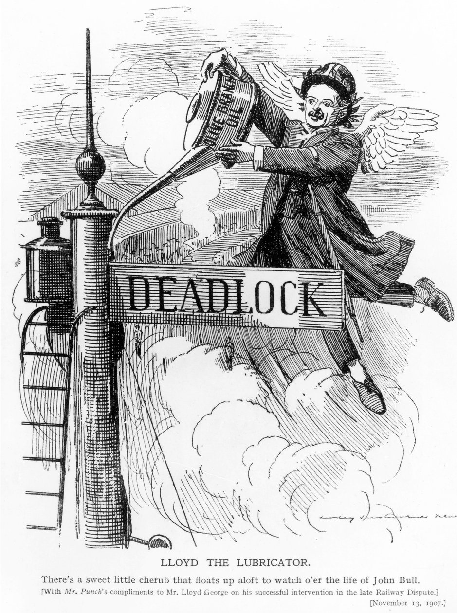 Lloyd the Lubricator, from Punch Magazine, November 13, 1907 by English School