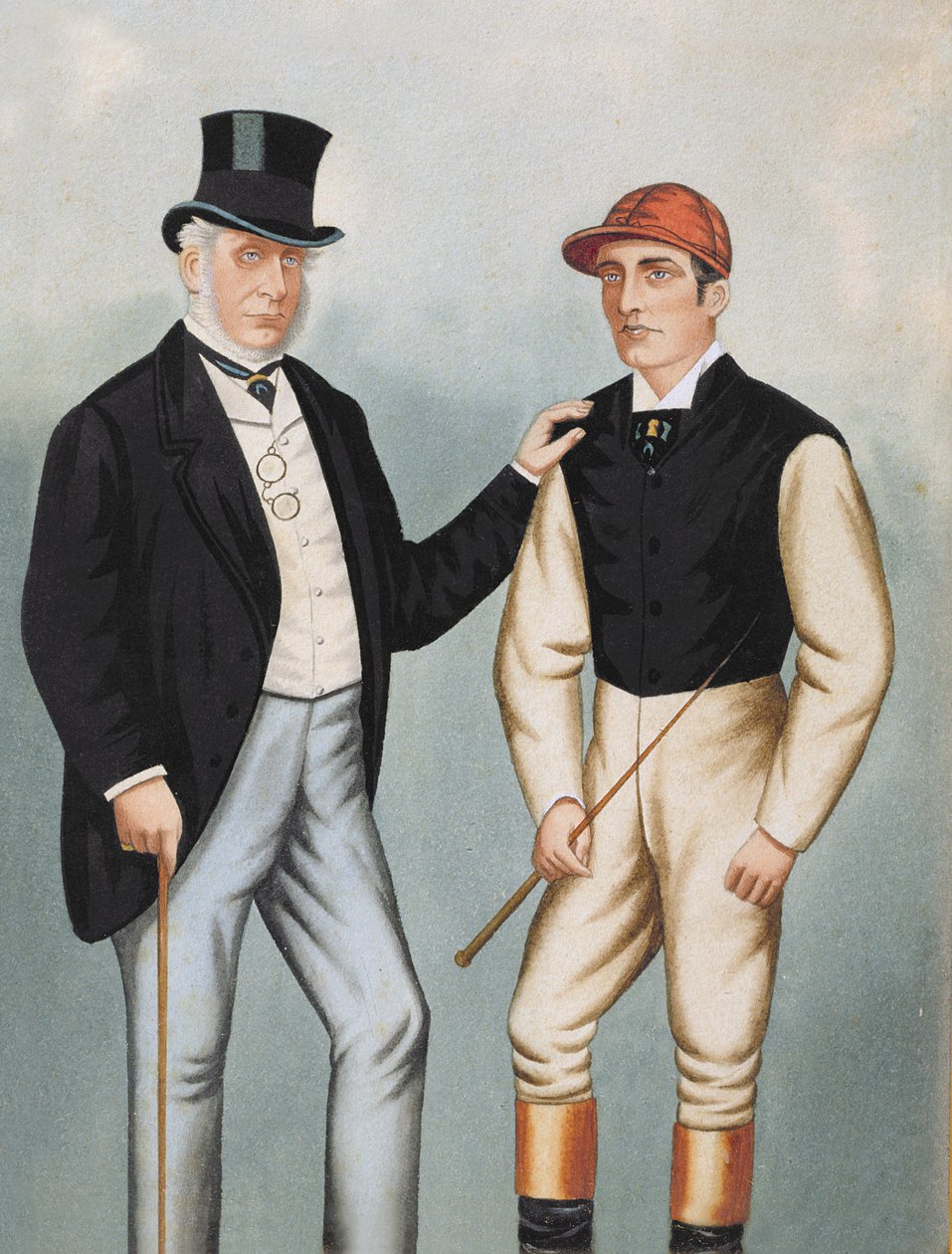 Lord Falmouth and Fred Archer by English School