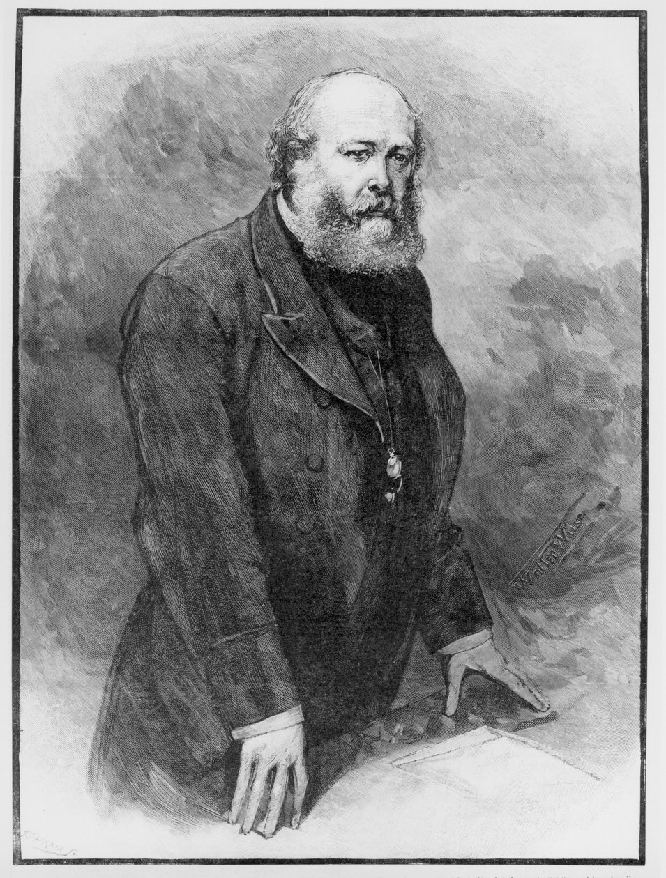 Lord Salisbury Speaking of Mr. Bright in the House of Lords, 1889 by English School