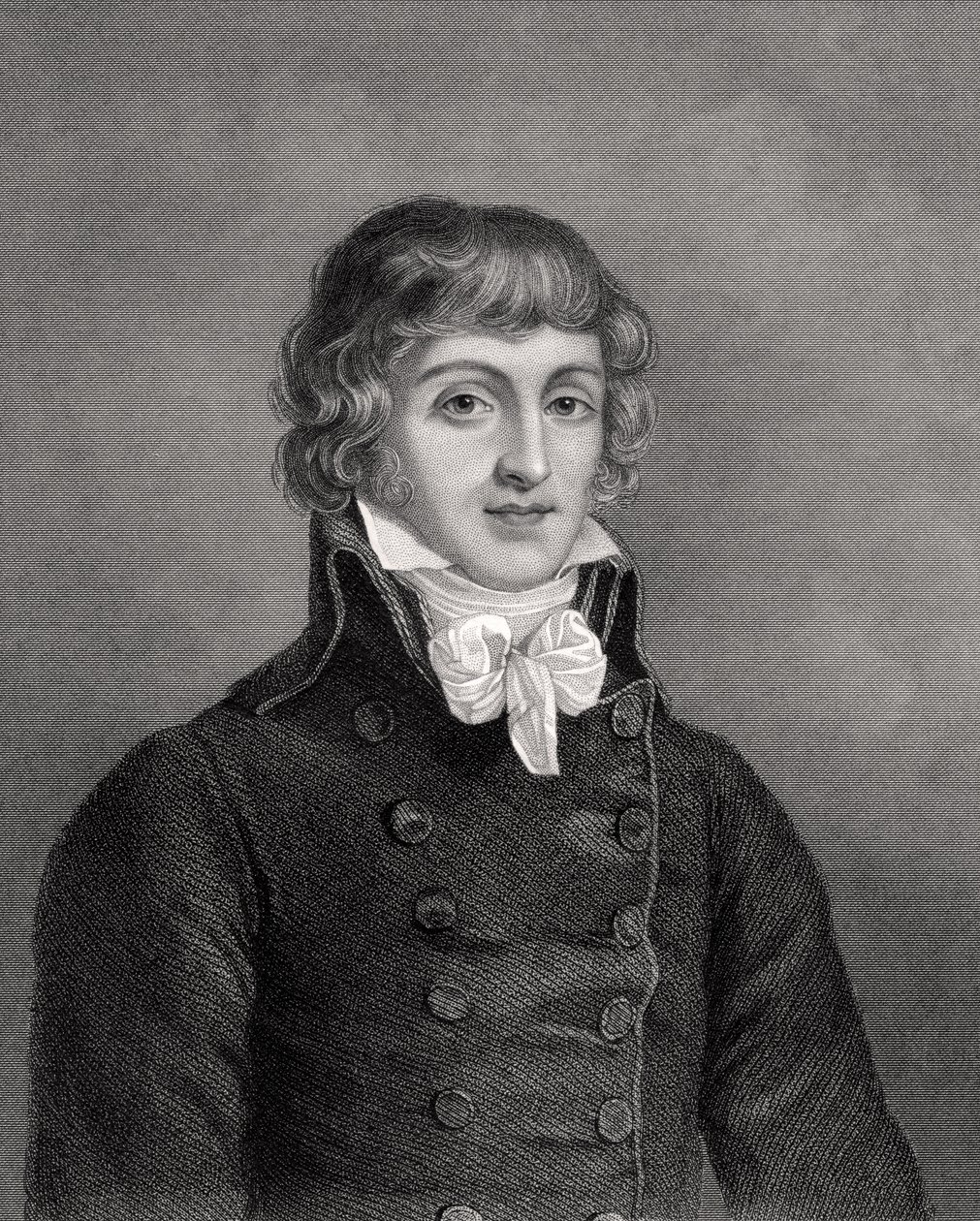 Louis Antonie Leon de Saint-Just, engraved by W.H. Mote, illustration from 