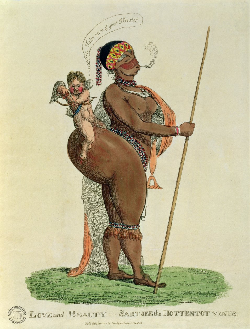 Love and Beauty - Sartjee the Hottentot Venus, 1810 by English School