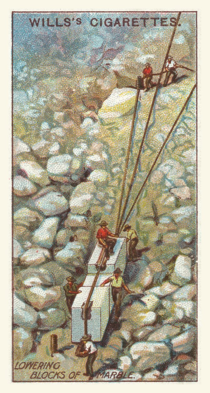 Lowering Blocks of Marble by English School