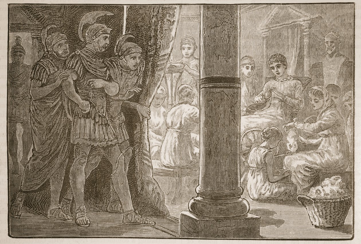 Lucretia among Her Maidens by English School