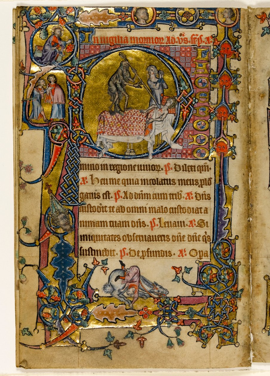 Death Striking, Historiated Initial 