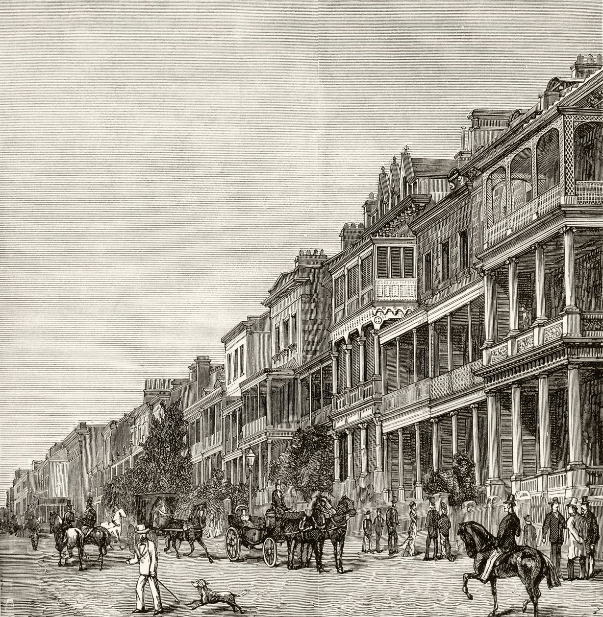 Macquarie Street, Sydney, c.1880, from 