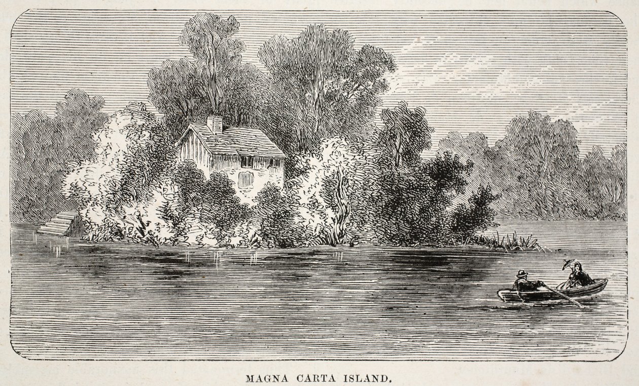 Magna Carta Island by English School
