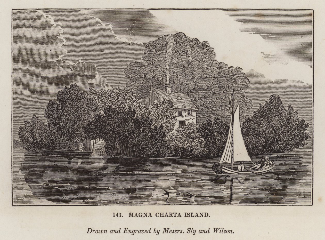 Magna Carta Island by English School