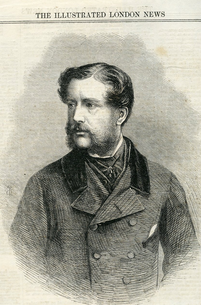 Major Charles Nasmyth (1825-61) from The Illustrated London News July 13th, 1861 by English School