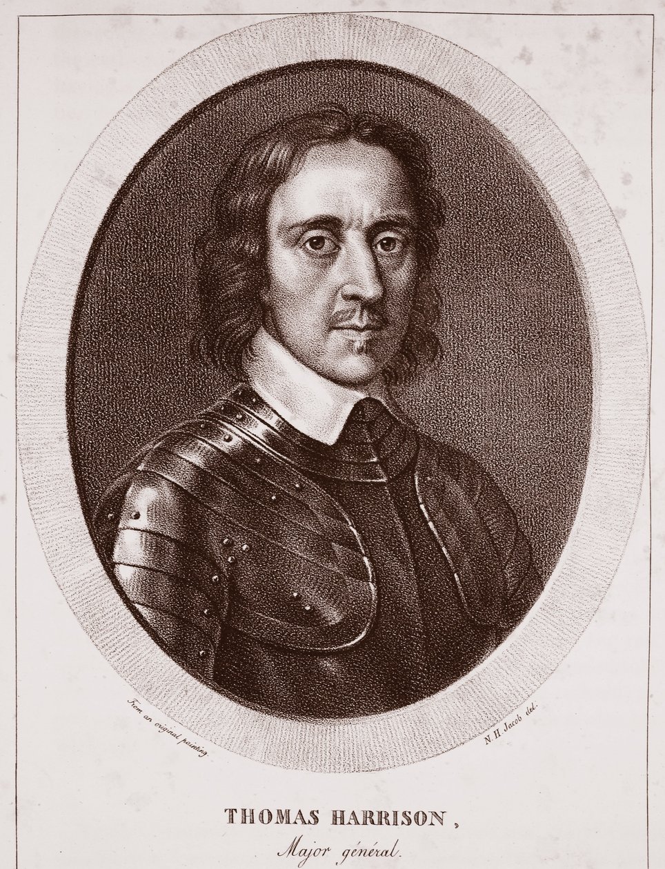Major General Thomas Harrison, engraved by de Langlume by English School