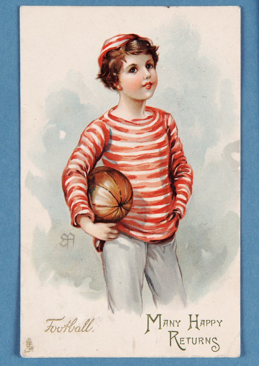 Many Happy Returns, birthday postcard, 1909 by English School