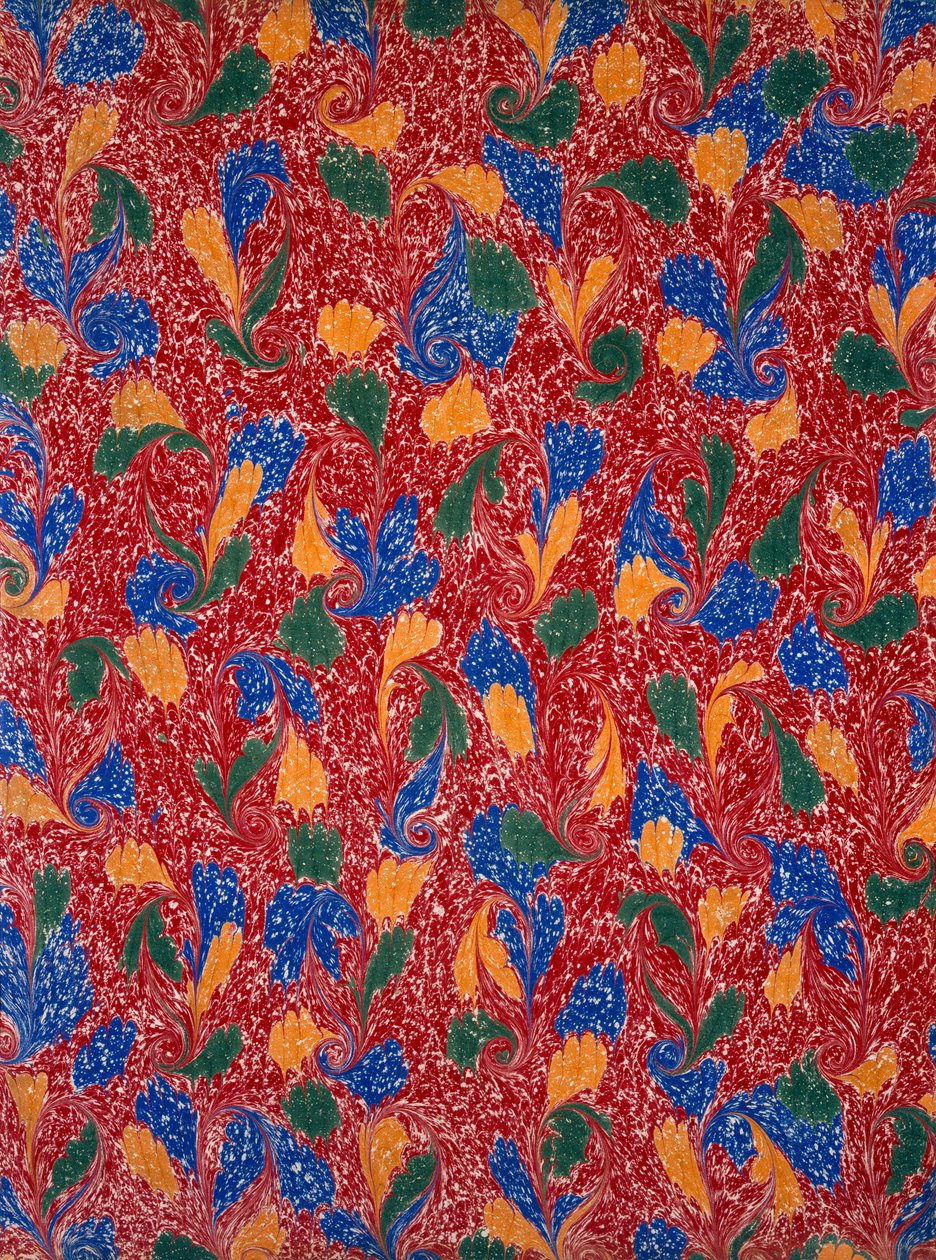 Marble Endpaper by English School
