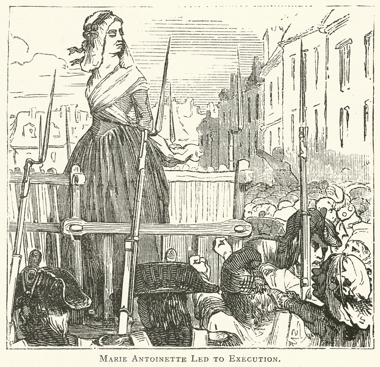 Marie Antoinette Led to Execution by English School