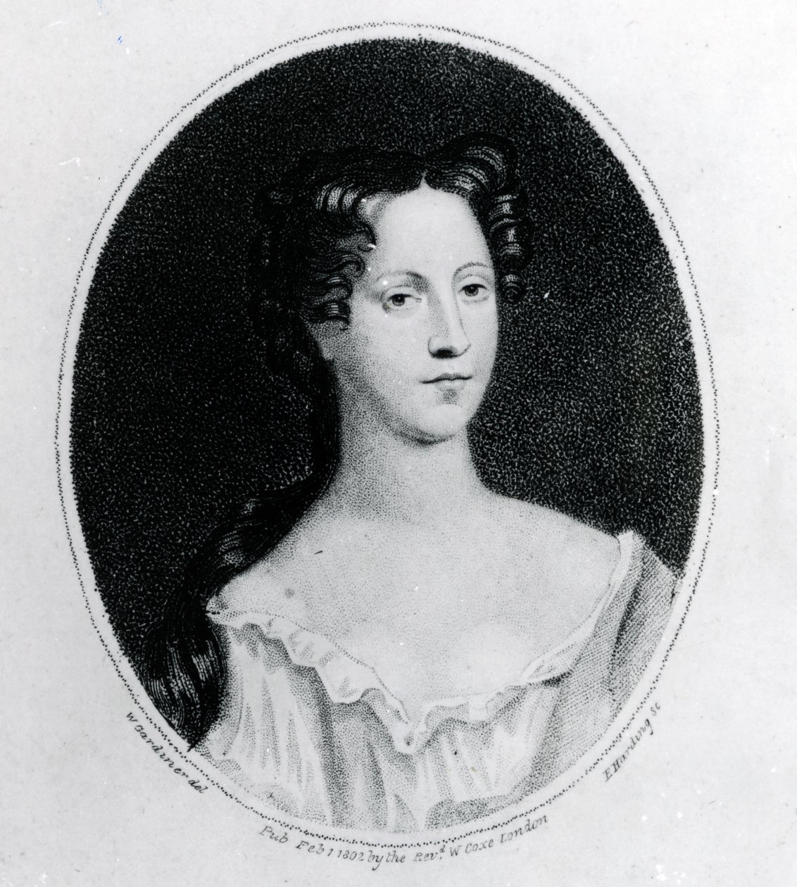 Mary Burwell, Wife of Robert Walpole, print made by W. Gardiner by English School