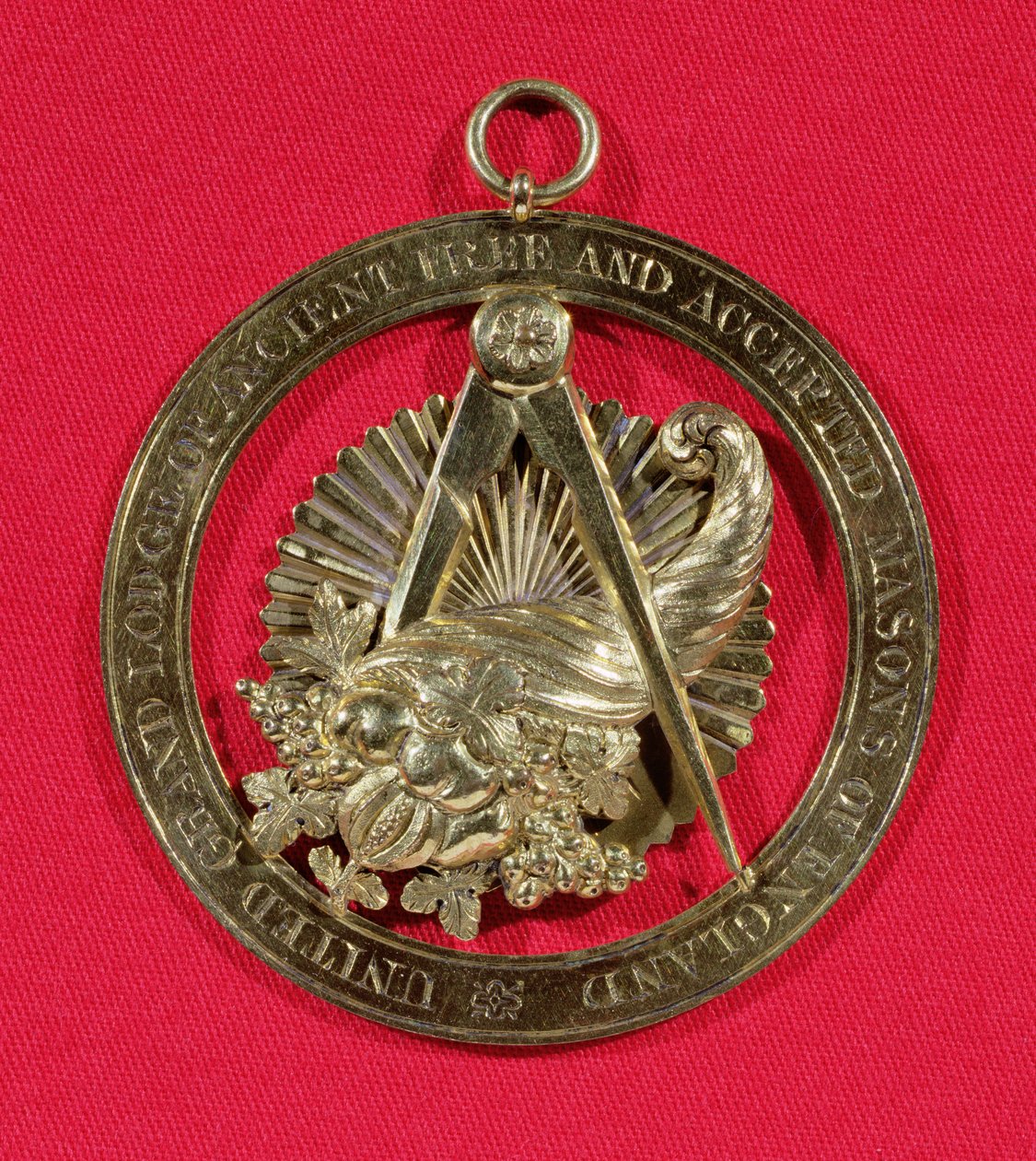 Masonic badge or jewel worn by members of the Grand Stewards Lodge after 1841 by English School