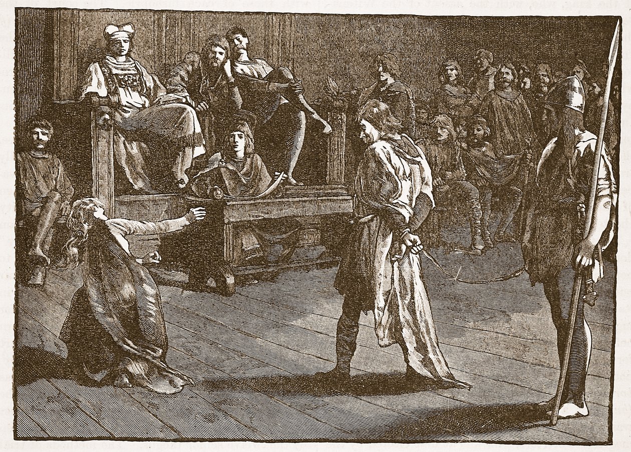 Meeting of the Shire-Moot, c.835, illustration from Cassell