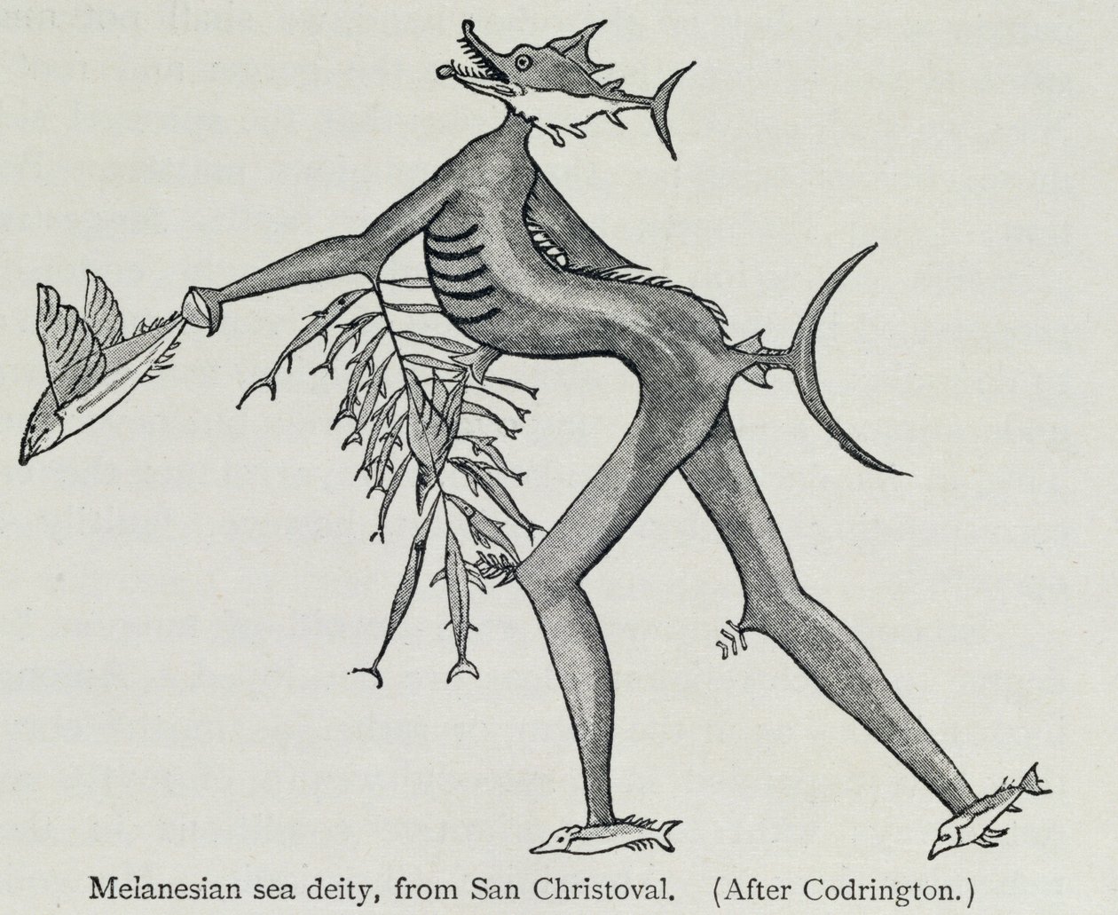 Melanesian Sea Deity by English School