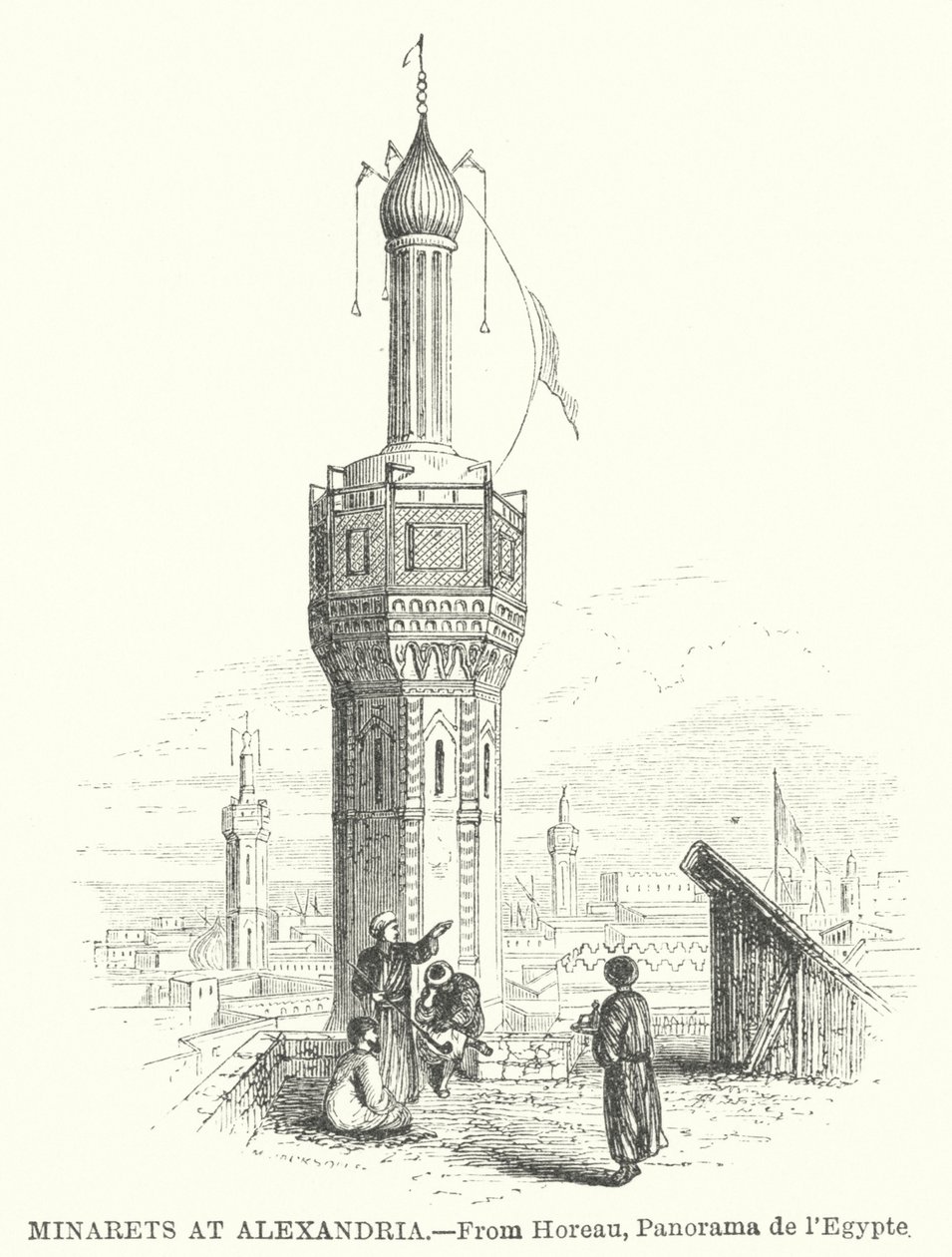 Minarets at Alexandria by English School