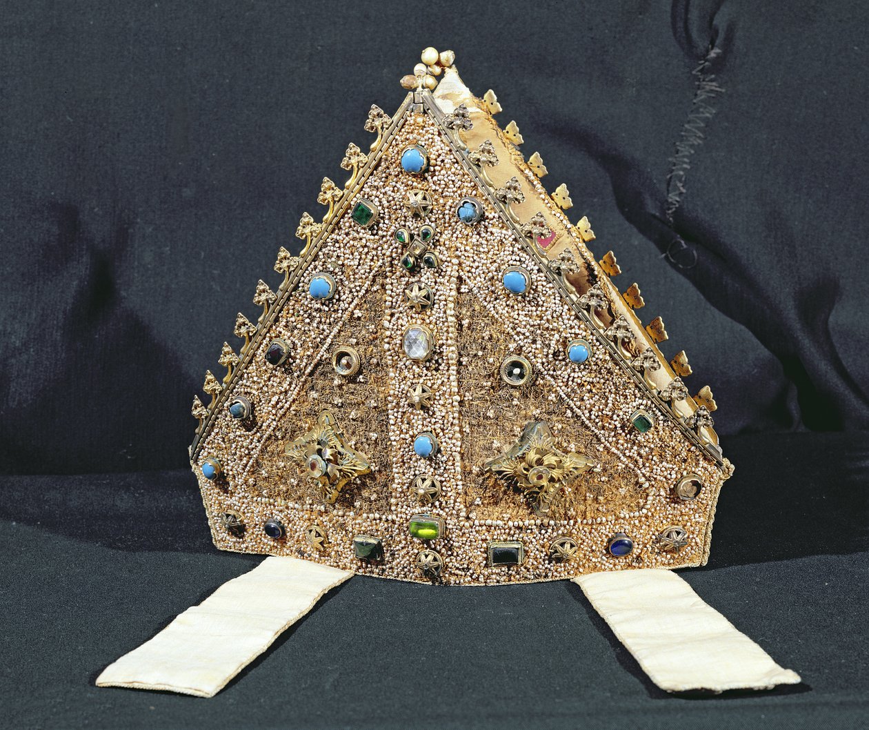 Mitre belonging to William of Wykeham, late 14th or early 15th century by English School