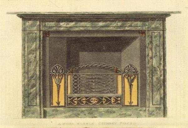 Mona Marble Chimney Piece, from Ackermann