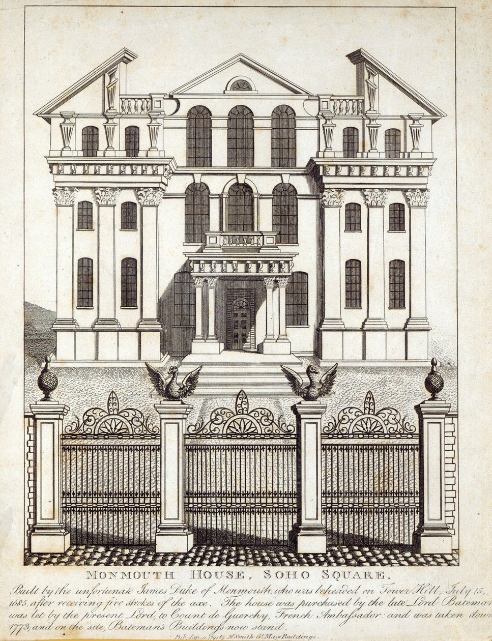 Monmouth House, Soho Square, published by N. Smith, 11th January 1791 by English School