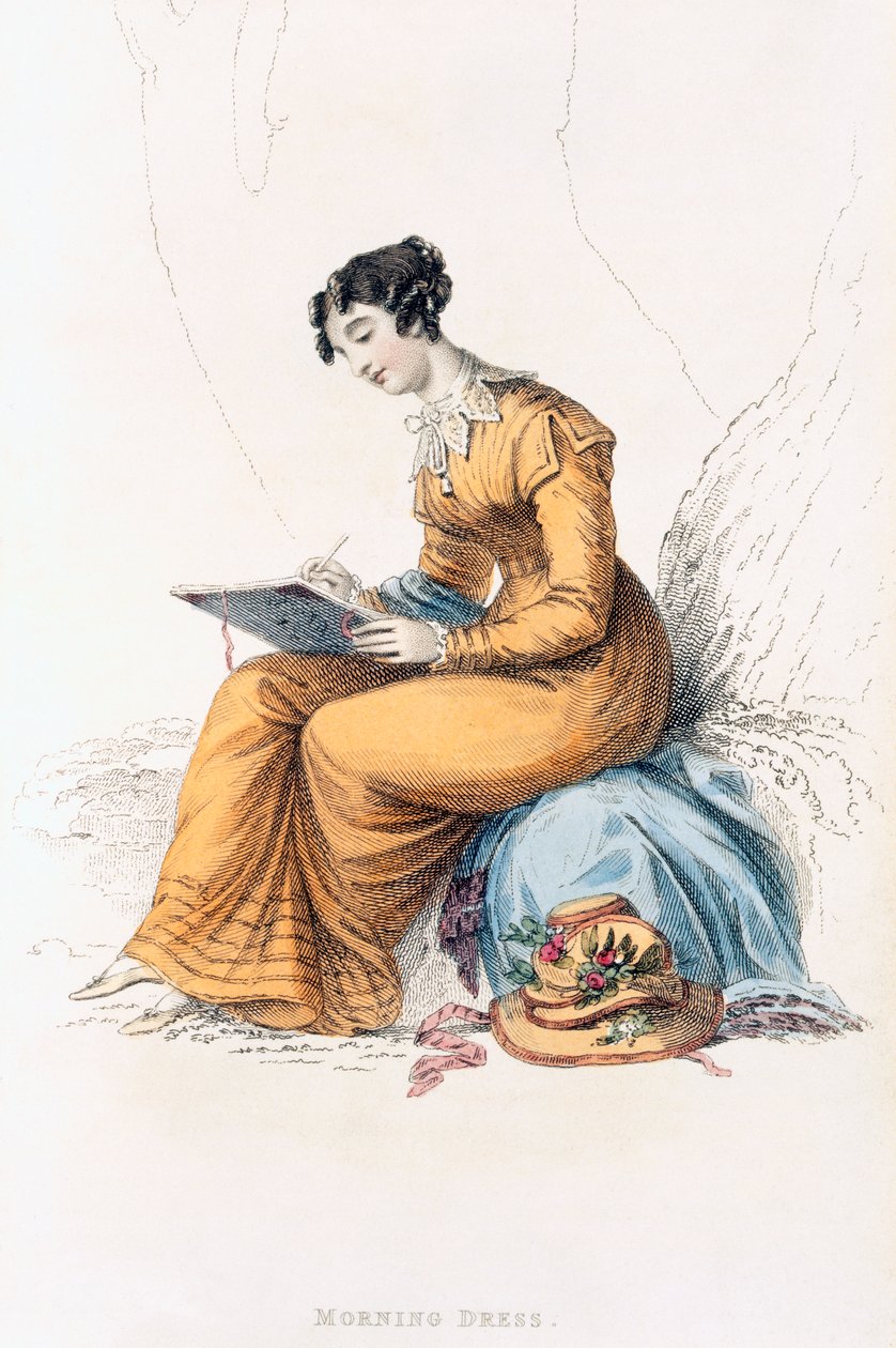 Morning dress, fashion plate from Ackermann