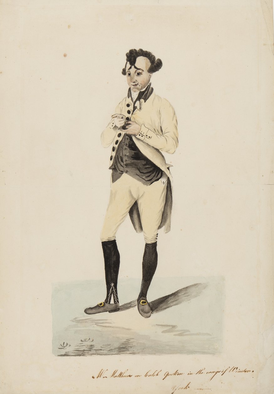 Mr Matthews as Caleb Quotem in the Wags of Windsor, York by English School