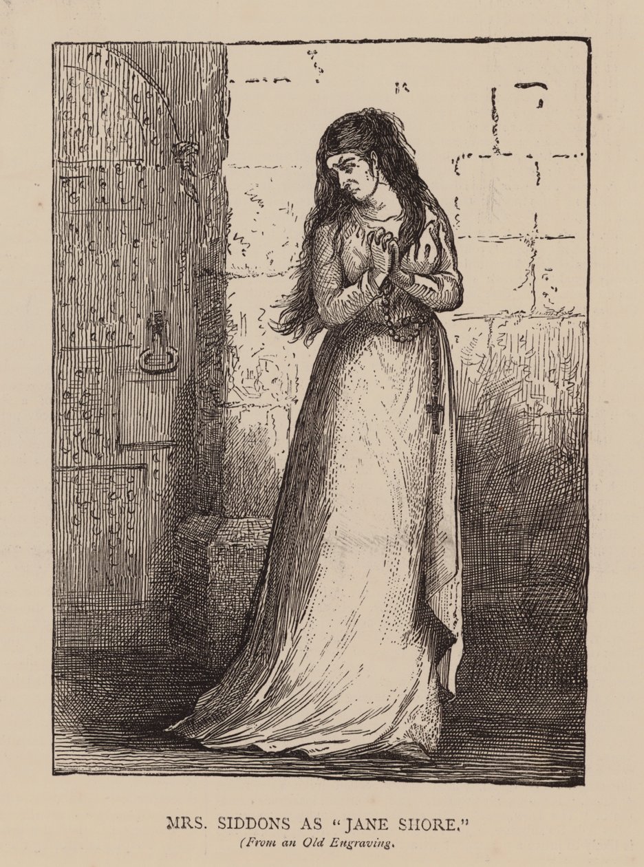 Mrs Siddons as "Jane Shore" by English School