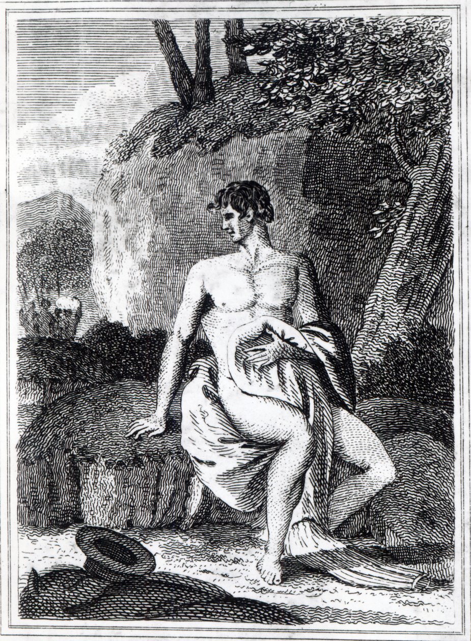 Mungo Park in Africa, an illustration from 