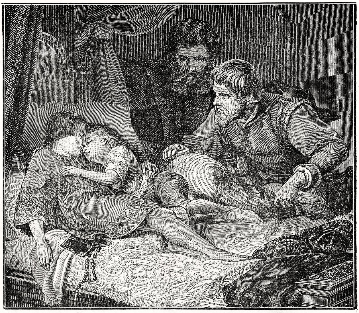 Murder of the Princes in the Tower by English School
