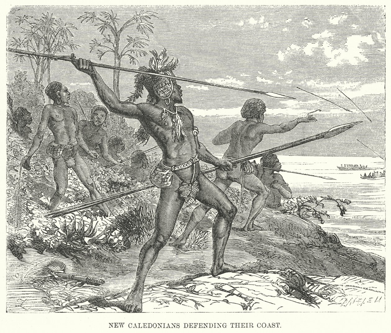 New Caledonians Defending their Coast by English School