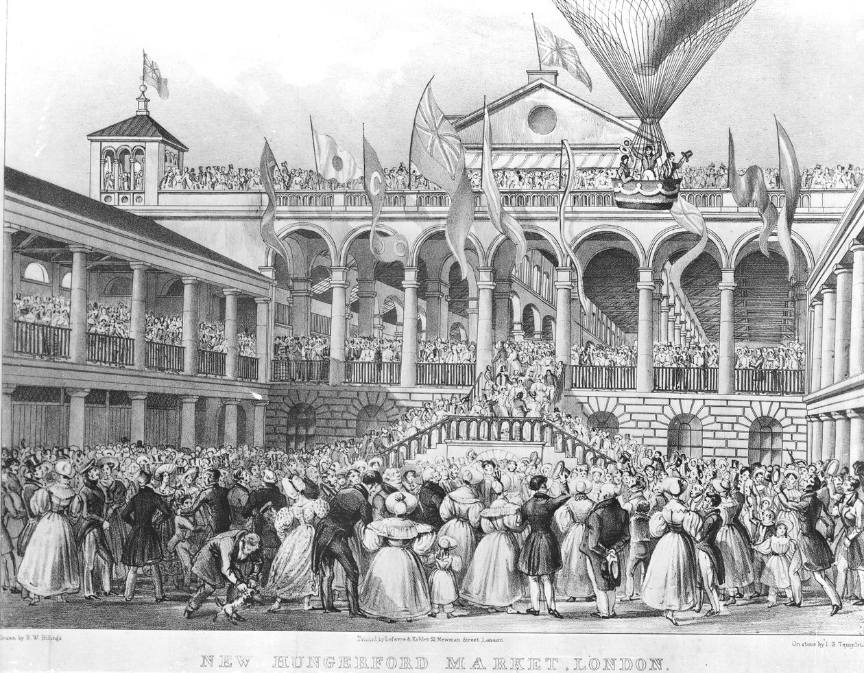 New Hungerford Market, 1833 by English School