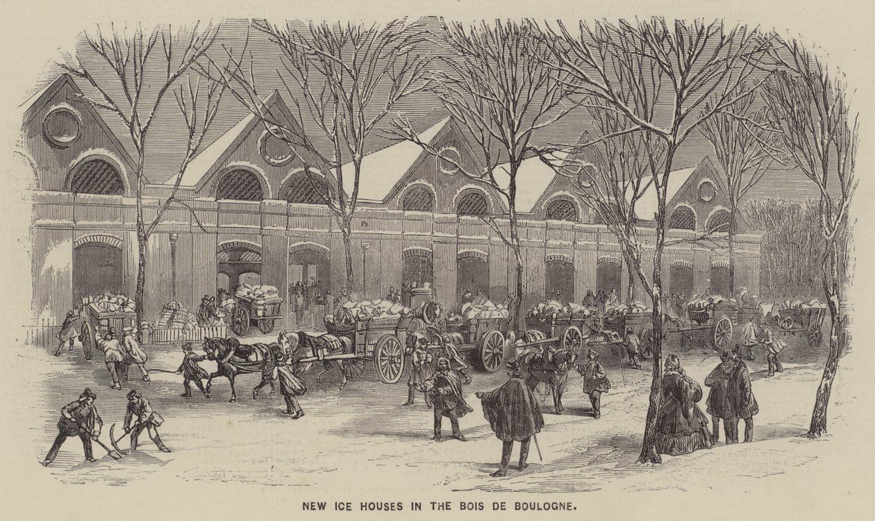 New Ice Houses in the Bois de Boulogne by English School