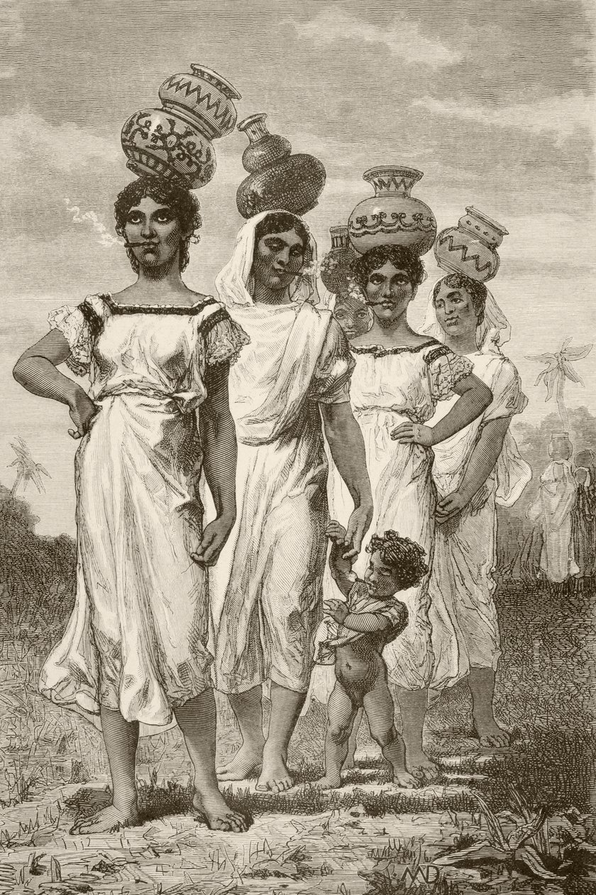 Nineteenth Century Paraguayan Country Girls by English School
