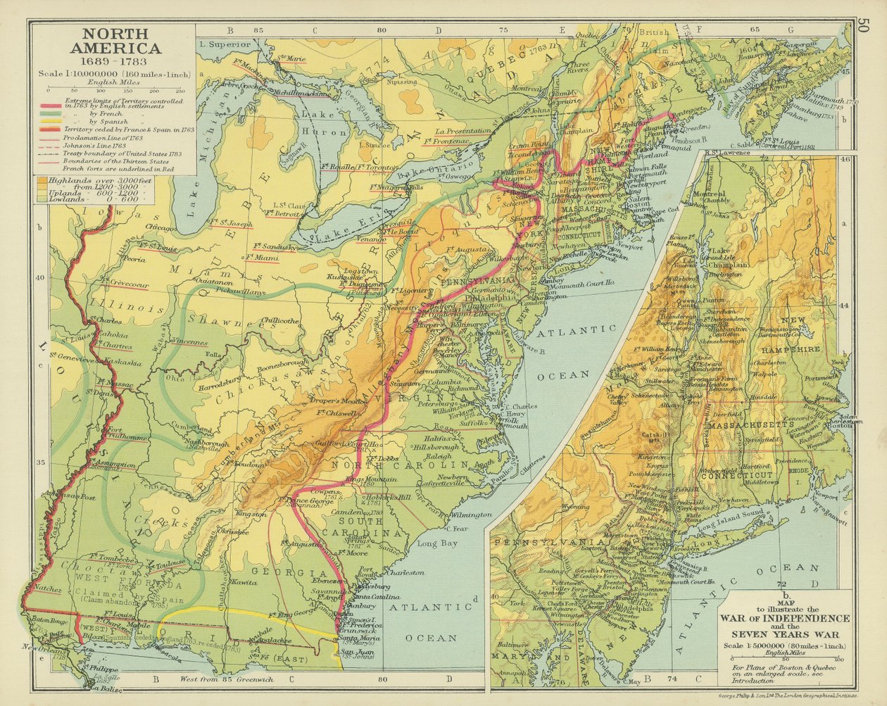 North America 1689-1783 by English School