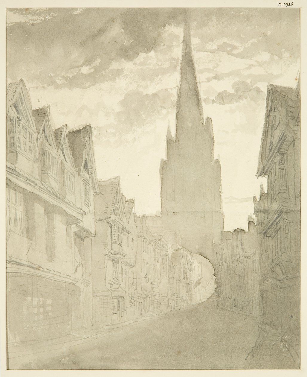 North View of St Mary Redcliffe Church from Redcliffe Street by English School