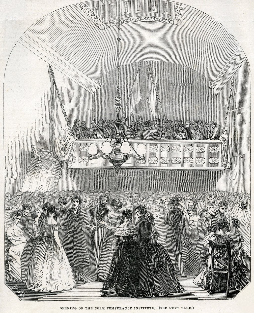 Opening of the Cork Temperance Institute, 1845 by English School