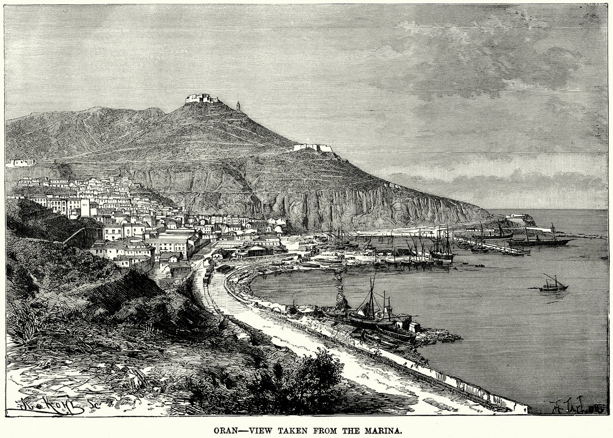 Oran – View taken from the Marina by English School