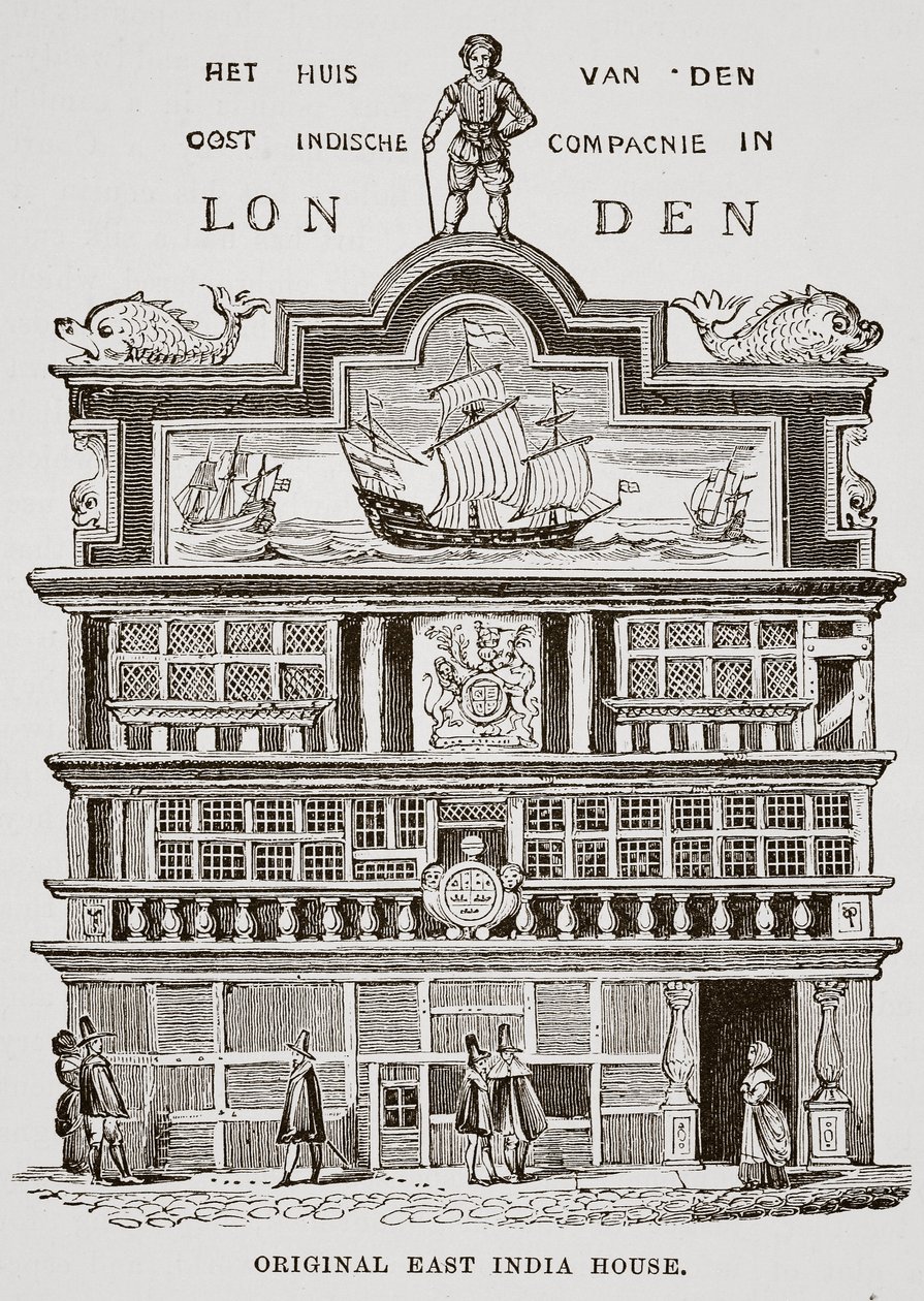 Original East India House by English School