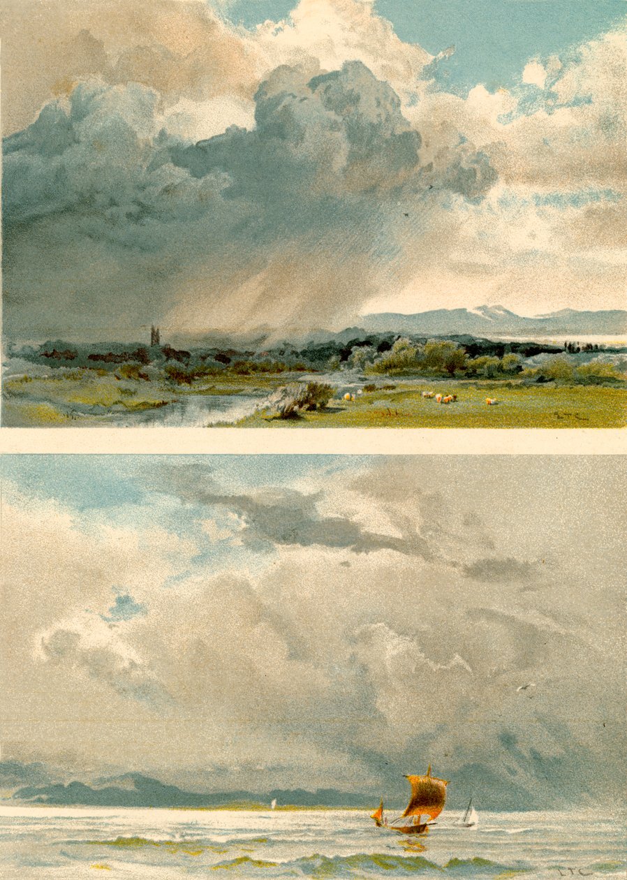 Painting Skies by English School