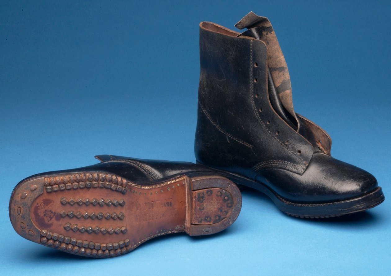 Pair of Holdfast Miners Boots, early 1900s by English School