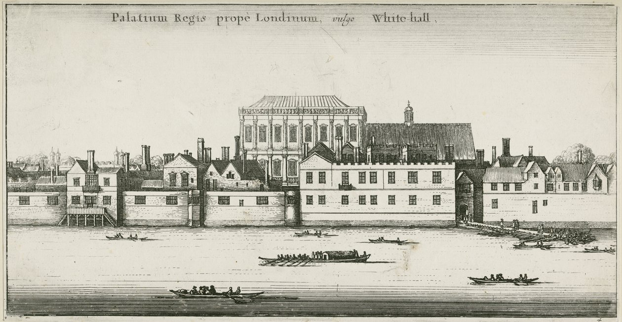 Palace of Whitehall from the River Thames, Westminster, London, UK by English School