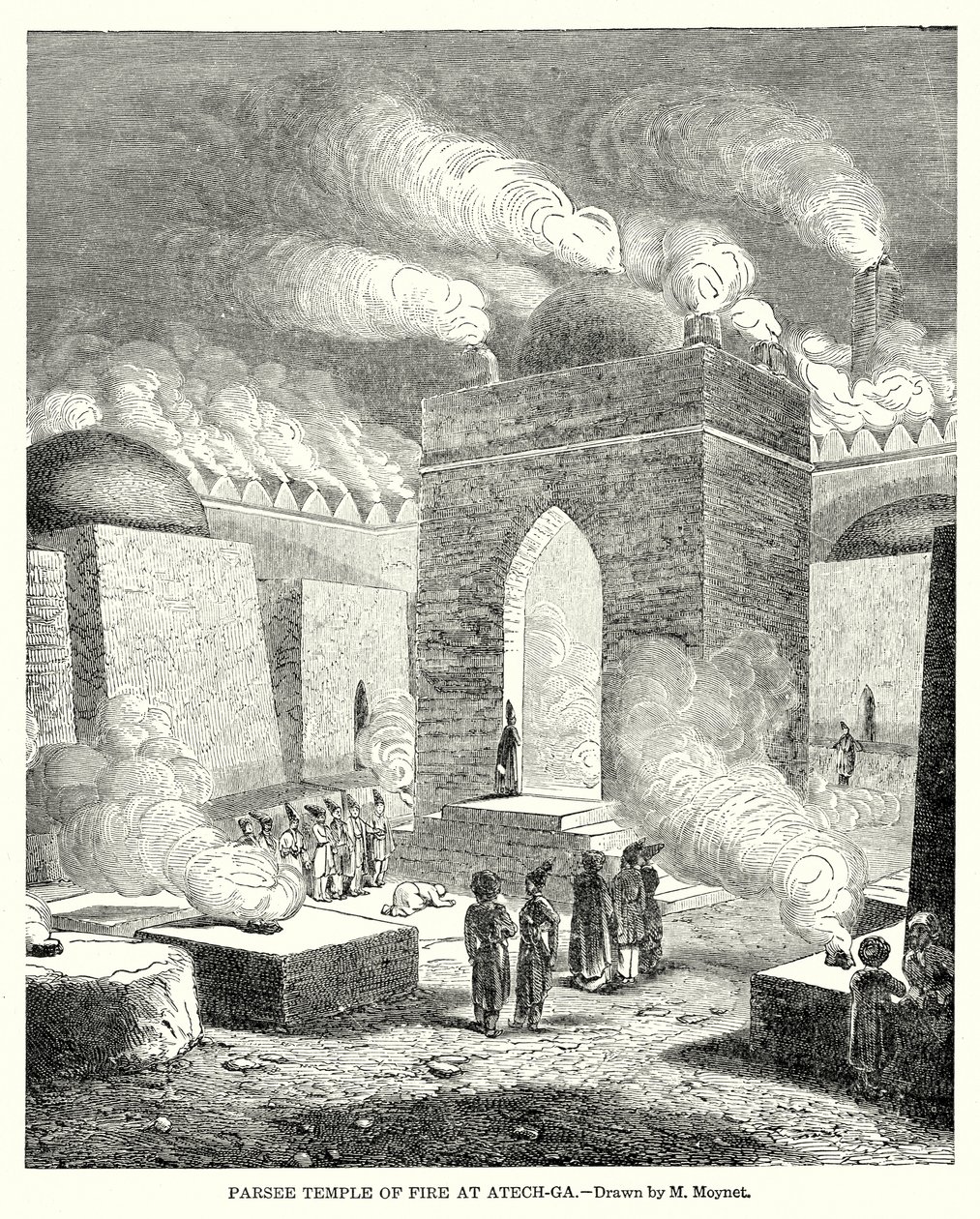 Parsee Temple of Fire at Atech-Ga by English School