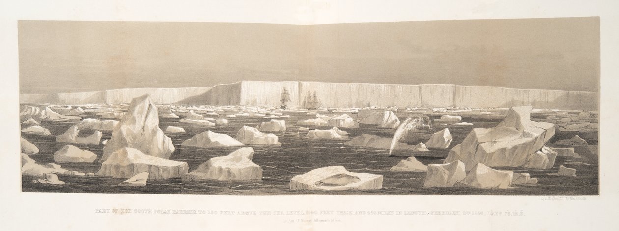 Part of the South Polar Barrier to 180 Feet Above the Sea Level by English School