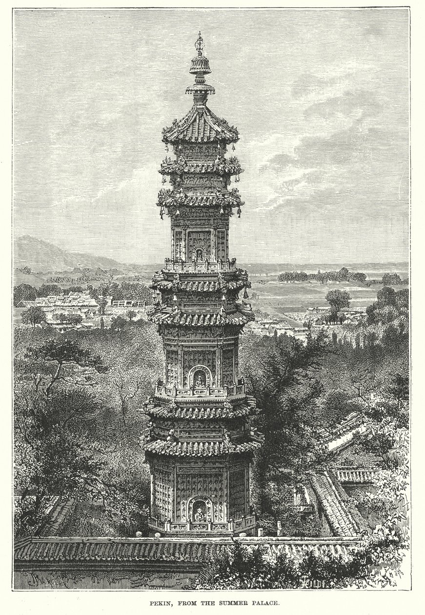 Pekin, from the Summer Palace by English School