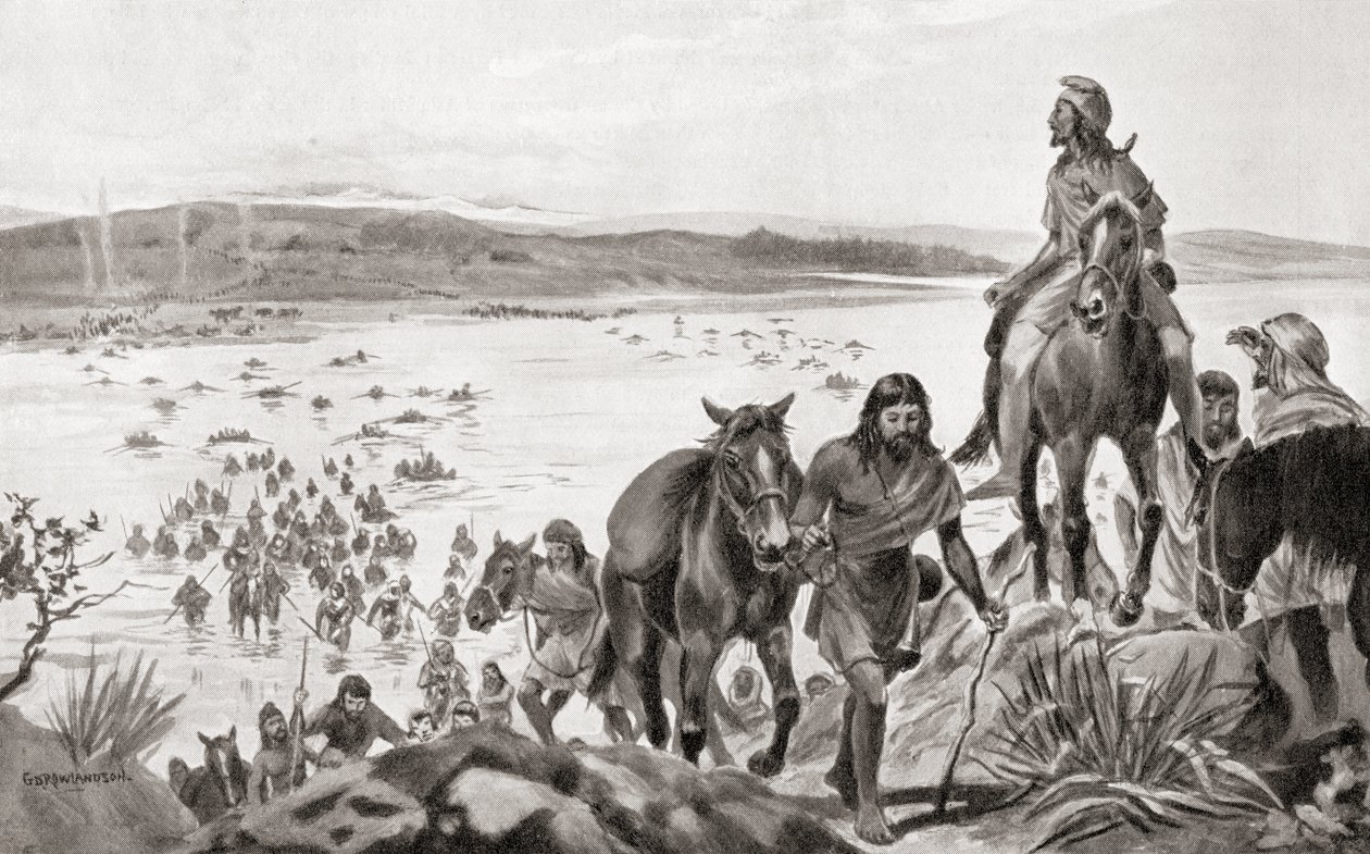 Phrygians Crossing the Bosphorus from Europe into Asia, from Hutchinson